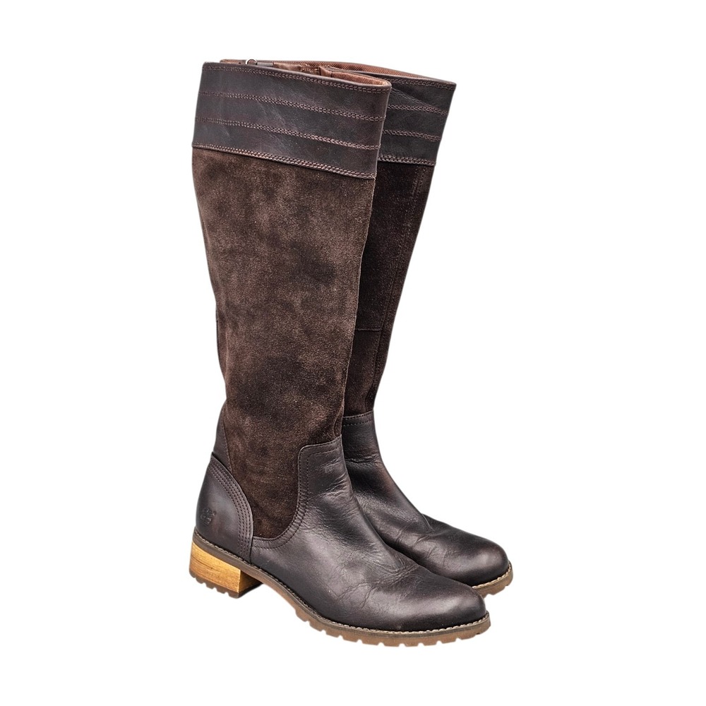 Timberland‎ Womens Size 8 US NWOB Bethel Heights Tall Brown Leather Riding Boots